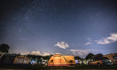 Abendstimmung auf dem Campingplatz