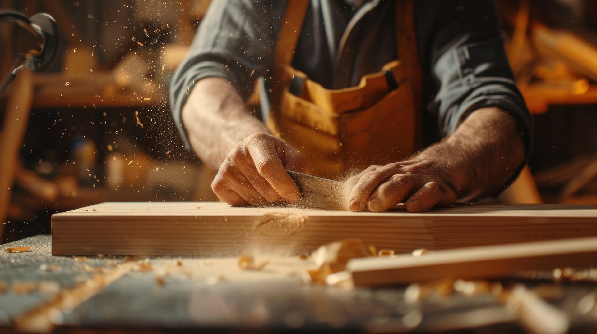 Holzbearbeitung mit Bezug zum Etiketten Drucker

