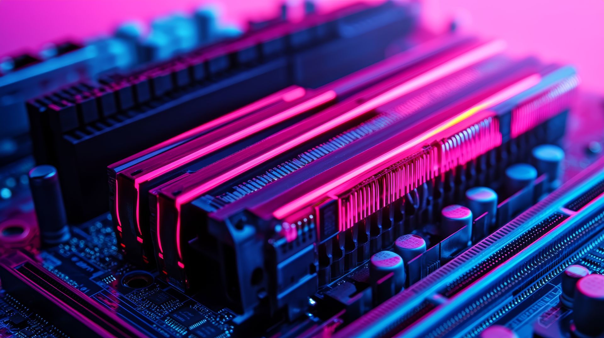 leistungsstarker rgb arbeitsspeicher auf mainboard für server hosting